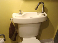 WiCi Concept Handwaschbeckenset auf bestehendes WC anpassbar - Herr P (Frankreich - 90) - 2 auf 2